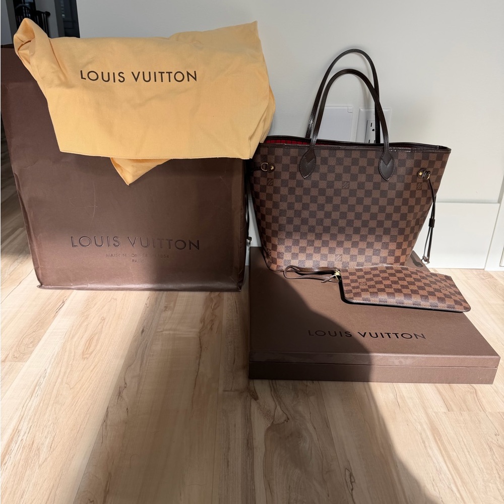 Louis Vuitton Red Striped Interior Tote